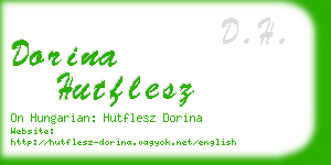 dorina hutflesz business card